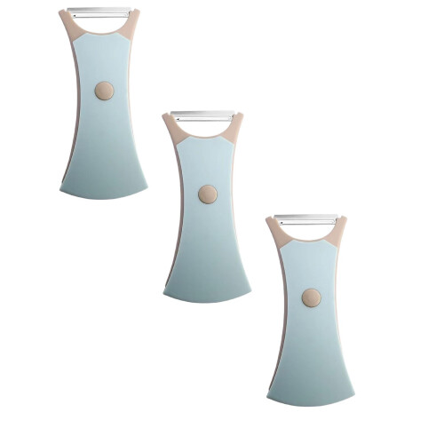 2-in-1 Gemüseschäler aus Edelstahl mit Drehfunktion (3er-Pack) 1