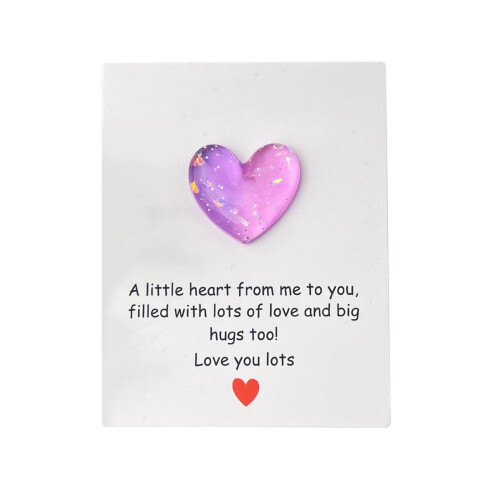 Valentine's Day Pocket Hug Card - Purple 1