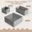 Set di 14 organizer pieghevoli per cassetti – Grigio 3