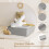 Set di 14 organizer pieghevoli per cassetti – Grigio 5