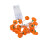 Pumpkin String Lights 10ft 20LED Battery Powered Indoor 2