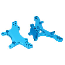1/18 Kit de placas de amortiguador de aluminio F/R azul Mini-T 2.0