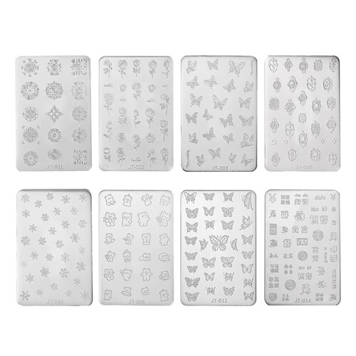 Modèle de conception d'ongles en relief de fleur polyvalent-7 1