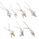 Collier ras de cou réglable avec pendentif en perles de crème-4 2