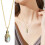 Collier élégant avec pendentif poulpe/méduse, longueur-B 6