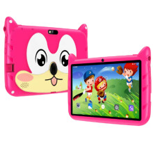 Kids 7-inch Tablet Android 13 System Quad Core 4GB RAM 64GB ROM 5G WiFi Bluetooth Google Learning Education PC 4000mAh Pink