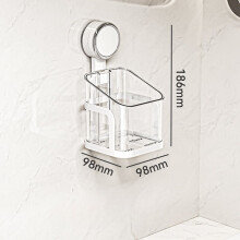 Portaoggetti con ventosa per bagno e cucina