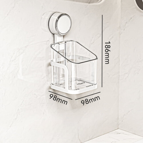 Portaoggetti con ventosa per bagno e cucina