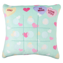 Valentinstag Tic Tac Toe Kissen-Spielset 15" x 15"