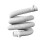 Witte afvoerslang voor wasmachine, 400 cm 1