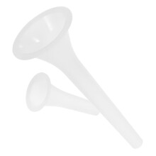 Set di 2 imbuti in plastica bianca per insaccare salsicce KALLORY