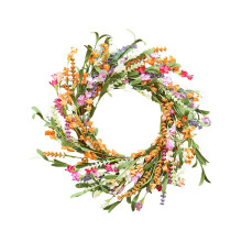 Spring Wreath, 15.7" for Front Door, Indoor/Outdoor All-Season Decor – Compatible with Thanksgiving & Home Wall