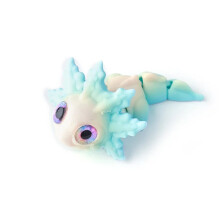 1pc 3D Printed Marine Animal Cute Multi-color Salamander Joint Movable Figurine Decoration