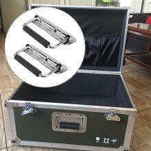 Mânere pliabile din fier argintiu pentru Flight Case, pachet de 2 buc.