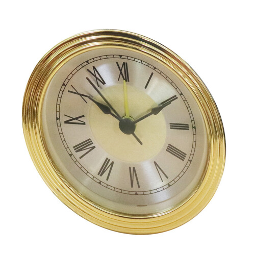 3-Zoll-Uhreneinsatz mit Gold- oder Silberrand und