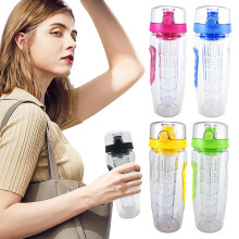 32oz auslaufsichere Wasserflasche mit Fruchtinfusion
