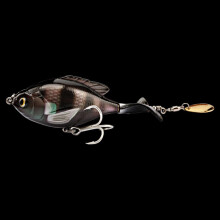 Esca artificiale a forma di gamberetto con coda a paletta, 16,9 g x2