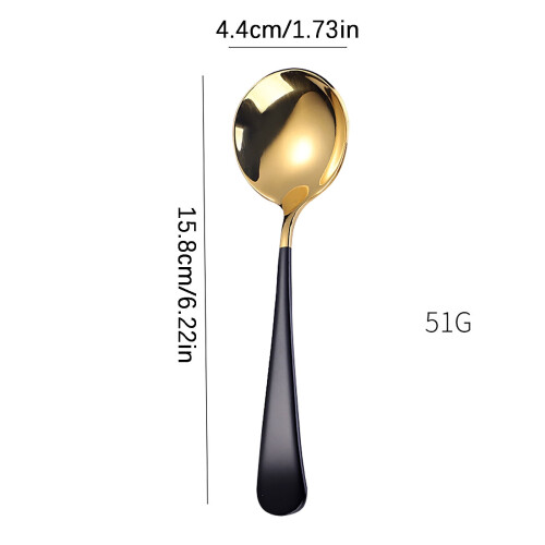 Stainless Steel Soup Spoon 6.2 in 1