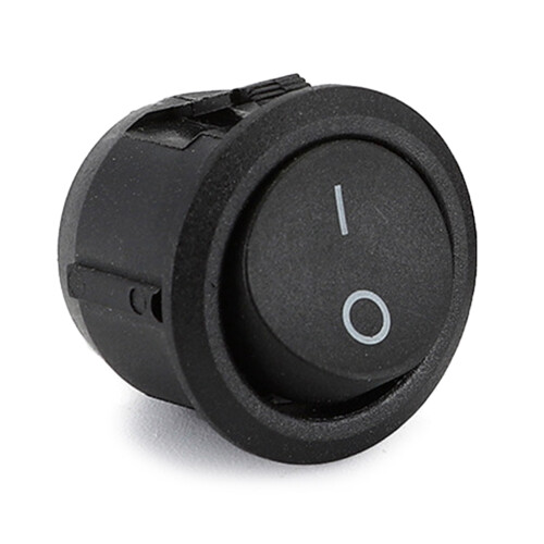 2-Pin 2-Position Rocker Switch 250V/125V Black & Red