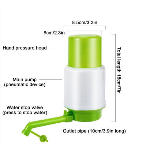 Pompe à eau manuelle pour distributeur de bouteilles (1 pièce) 1