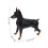 Statue miniature réaliste de Doberman Pinscher OUNONA 2