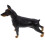 Statue miniature réaliste de Doberman Pinscher OUNONA 4