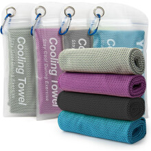 Lot de 4 serviettes rafraîchissantes 40 x 12 pouces, serviettes de sport respirantes