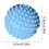 Herbruikbare plastic droogballen, blauw, 6,5 cm 3