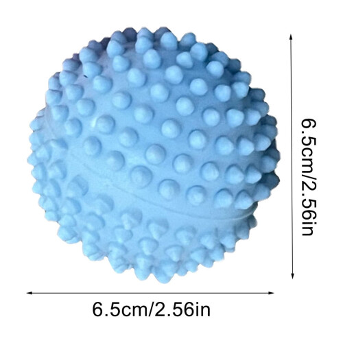 Herbruikbare plastic droogballen, blauw, 6,5 cm 2