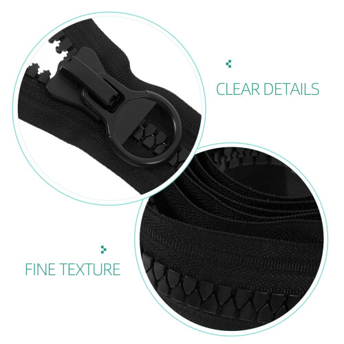 Cremallera separable de plástico resistente de 150 cm 1