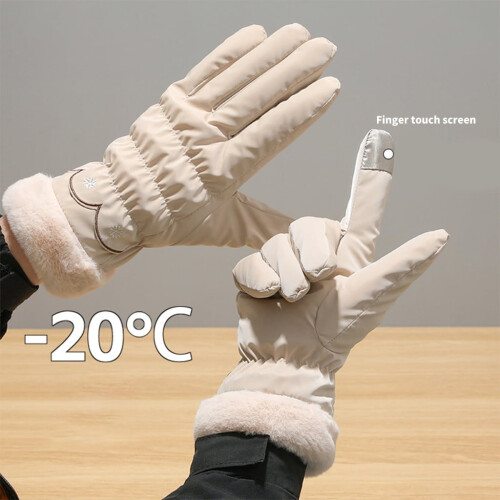 Luvas quentes e resistentes ao vento para esqui e snowboard. 2