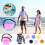 Conjunto de 2 pochetes impermeáveis e porta-celular com alça de cintura. 5