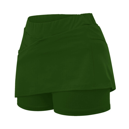 Dame elastisk tennisnederdel med lommer 2