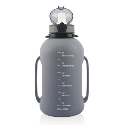 2000ml Foldable Silicone Water Bottle Grey 2
