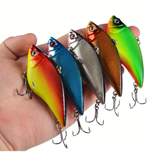 7 cm sinkender Crankbait-Angelköder – 2er-Pack, 16 g, VIB Hard 1