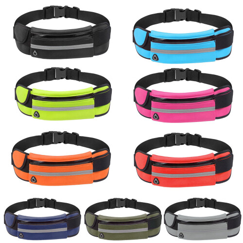 Pochete refletora para corrida com suporte para celular. 2