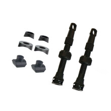Precisions Threaded Aluminum Alloy Vacuum Valves Nozzle-Black