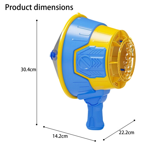 Air cannon bubble machine, handheld bubble maker for-Blue 2