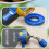 Air cannon bubble machine, handheld bubble maker for-Blue 5