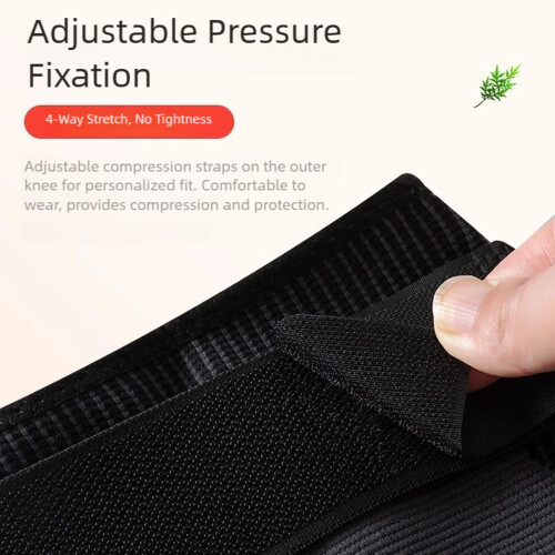 (1 Pair) Herbal Warming Knee Wrap with Adjustable-Green M 2