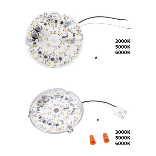 18W 120V Dimmable Ceiling Flush Light Replacement Panel-A 3000K 1