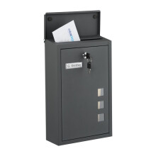 Wall-Mounted Letterbox with Viewing Windows