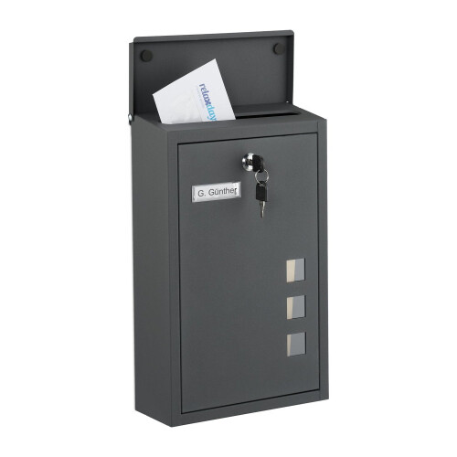 Wall-Mounted Letterbox with Viewing Windows