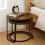 Industrial Nesting Coffee Tables, Set of 2, Wood-Effect 2