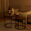 Industrial Nesting Coffee Tables, Set of 2, Wood-Effect 3