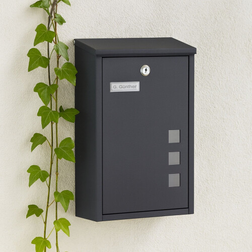 Wall-Mounted Letterbox with Viewing Windows 1