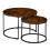 Industrial Nesting Coffee Tables, Set of 2, Wood-Effect 7