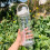 AuroraX Clear Water Bottle 2000 ml Leakproof Straw Lid 1