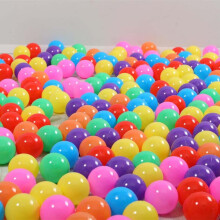100 bolas oceânicas de 5,5 cm, bolas de plástico macio para brincar com crianças.