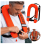 Automatic inflatable life jacket orange size M 1